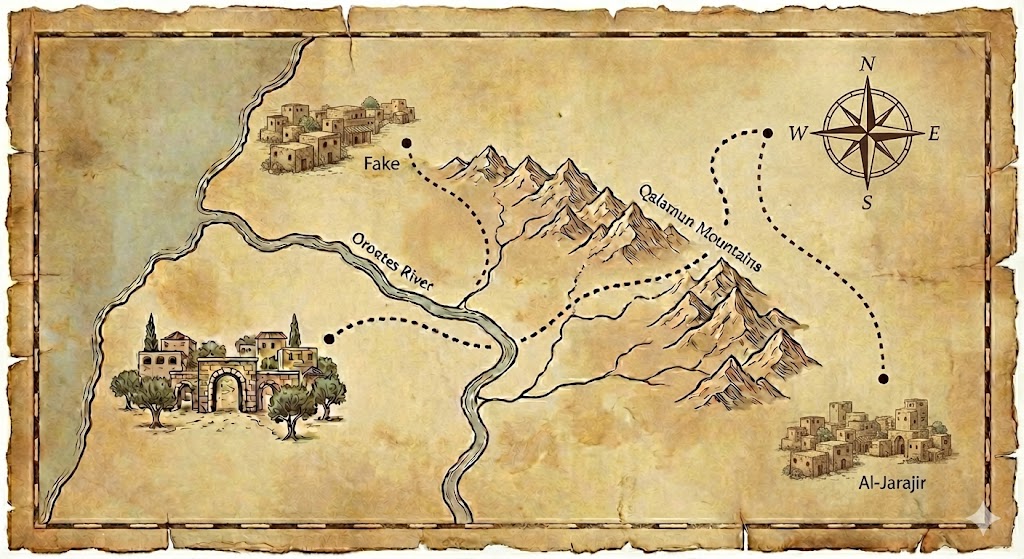 Map of Kallas family migration
